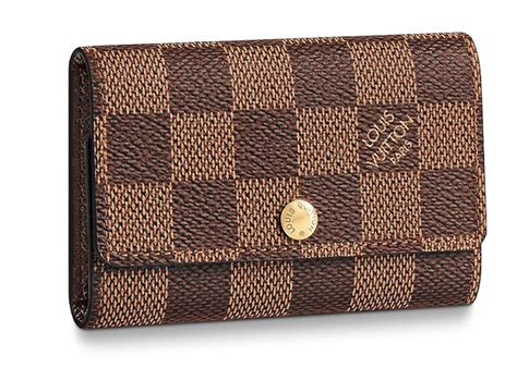 louis vuitton damier ebene 6 key holder|damier ebene leather handbags.